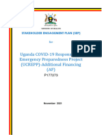UCREPP AF Approved SEP Stakeholder Engagment Plan Nov 9 2021