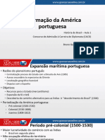 AULA 1 - Formação Da America Portuguesa