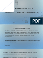 Ethical Frameworks Part 2 Deontology, Justice, Common Good