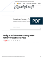 Amigurumi Mono Dauc Langur PDF Patrón Gratis Paso A Paso - Lovelycraft