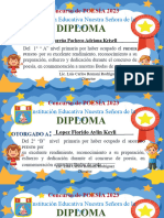 Diplomas de Poesía y Expociencia - Primaria