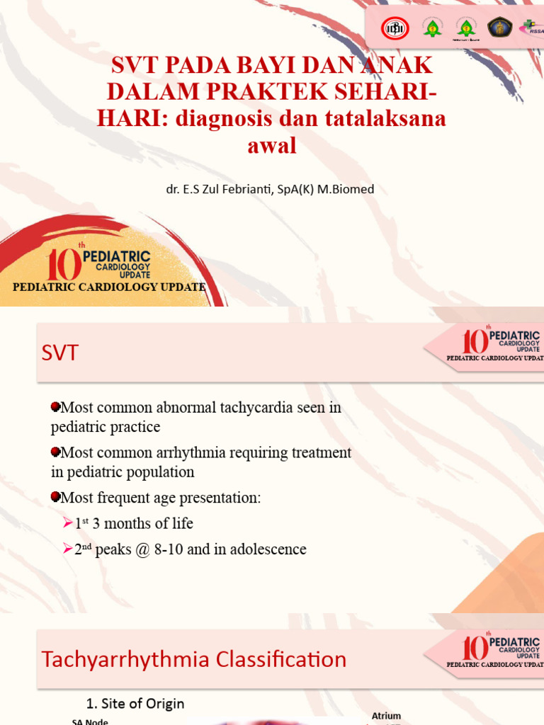 Pediatric SVT Diagnosis and Management Guide | PDF | Cardiology ...