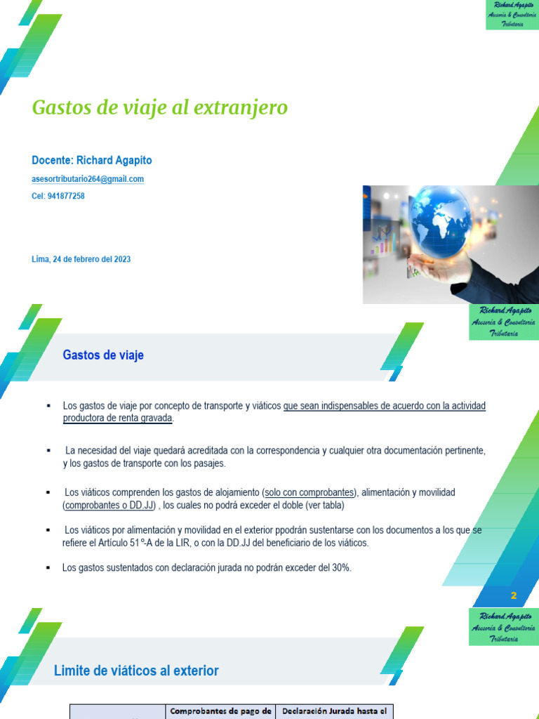 Guía de Deducción de Gastos de Viaje | PDF | Transporte | Aviación