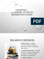 Chapter 1 Academic Study in Higher Education