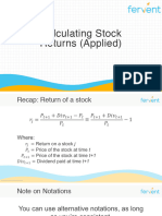 Calculating Stock Returns (Applied Python)