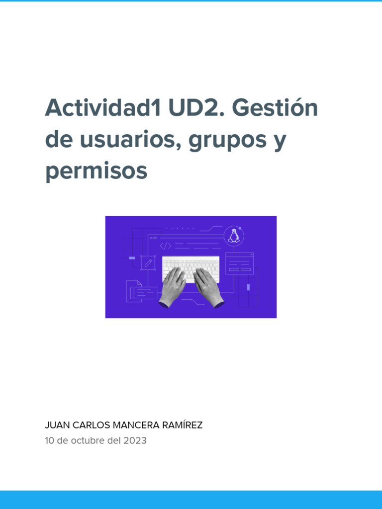 Gestión de Usuarios en Linux | PDF | Archivo de computadora | Usuario ...