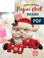 Centro de Mesa Papai Noel HOHO Aline Artes