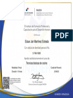 Certificado de Aprobacin