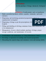 Hospital Pharmacy Functions: Distribution