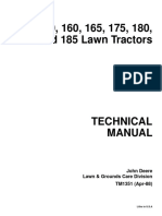 John Deere 180 Lawn Tractor Service Manual