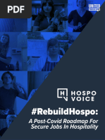 Rebuild Hospo A Post Covid Roadmap For Secure Jobs in Hospitality