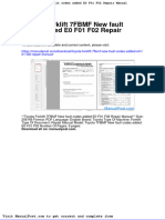 Toyota Forklift 7fbmf New Fault Codes Added E0 f01 f02 Repair Manual