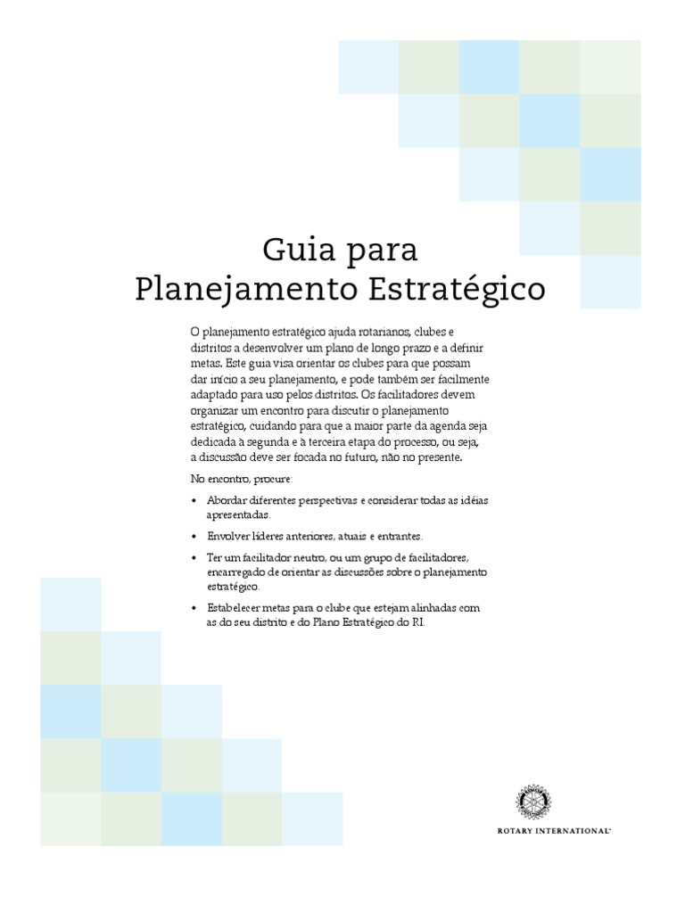 Guia para Planejamento Estratégico | PDF
