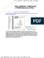 Toyota Forklift 7hbw30 7hbe30!40!7hbc30 40 7tb50 Service Part Manual