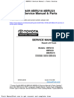 Toyota Forklift 8bru18 8bru23 8bdru15 Service Manual Parts Catalog