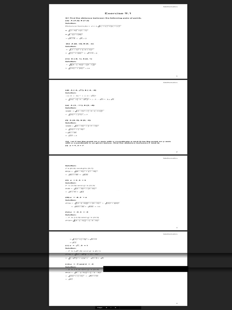 9th class math notes chapter 9 fed board pdf