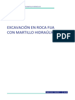 Excavación en Roca Fija Con Martillo Hidráulico - Defensa Ribereña