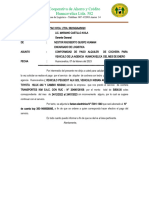 Informe #004 - Conformidad de Servicio de Cochera