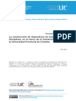 La Construcción de Dispositivos de Enseñanza Entre Disciplinas, en El Marco de La Formación Práctica en La Universidad Provincial de Córdoba