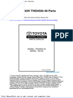 Toyota Forklift Thd4500 48 Parts Catalog