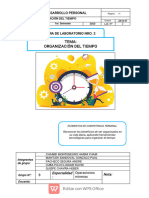 Guía de Laboratorio 2 Organización y Gestión Del Tiempo - 2031760097