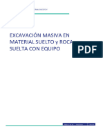 Zexcavación Masiva en Material Suelto y Roca Suelta - CASMA - Rev00