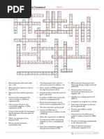 Dna and Protein Synthesis Crossword