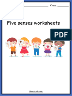 Five Senses Worksheets