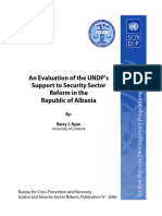 An Evaluation of The UNDP's Support To Security Sector Reform in The Republic of Albania