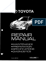 Toyota Celica - Repair Manual Volume1 For 2000 Celica (ZZT230,231)