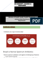 Amr Concept, Causes & Response: Ministry of Health /public Health Directorate Antimicrobial Resistance Control Department