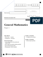 SEE General Math SEE 1 Question Short Response