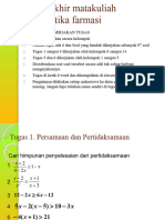 Tugas Akhir Matematika Farmasi