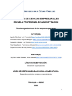 Avance2-Diseño Organizacional de Las Empresas Peruanas