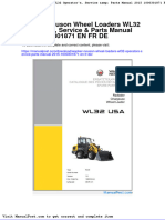 Wacker Neuson Wheel Loaders Wl32 Operators Service Parts Manual 2015 1000301871 en FR de