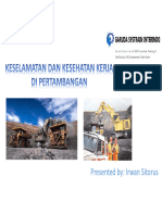 Awareness of K3 Pertambangan - HSE Officer Development Program - (Irwan Sitorus S.T.)