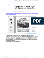 Terex Rough Terrain Crane Rt670 Parts Manual Operators Manual Schematic