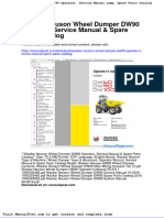 Wacker Neuson Wheel Dumper Dw90 Operator Service Manual Spare Parts Catalog