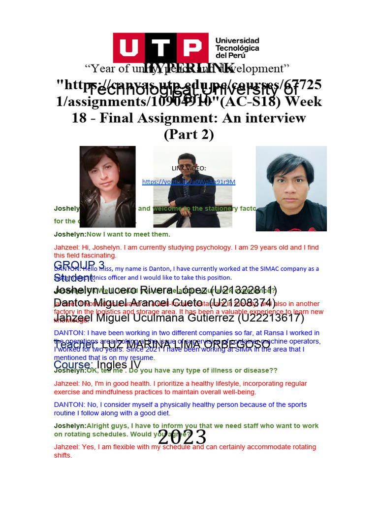 Interview for Operator Position at Factory | PDF | Psychology | Health Care