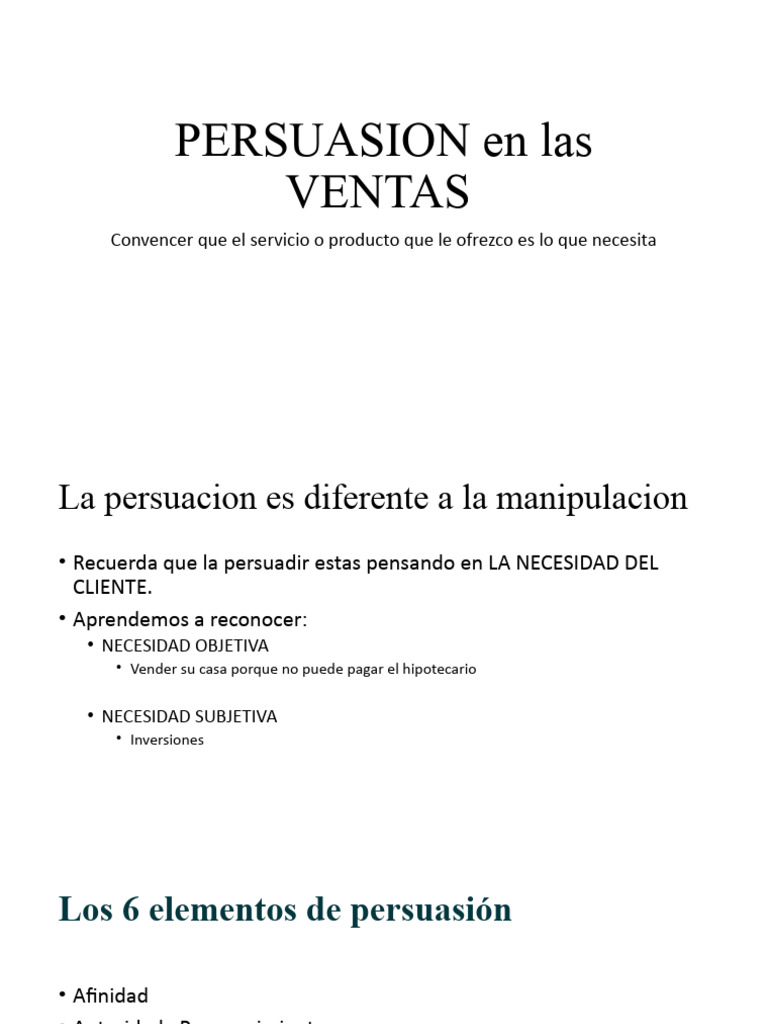 Persuasion en Las Ventas | PDF