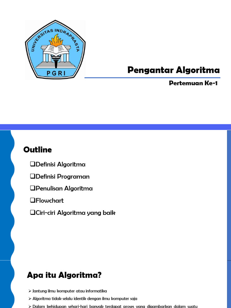 Pengantar Algoritma dan Pemrograman | PDF | Komputer