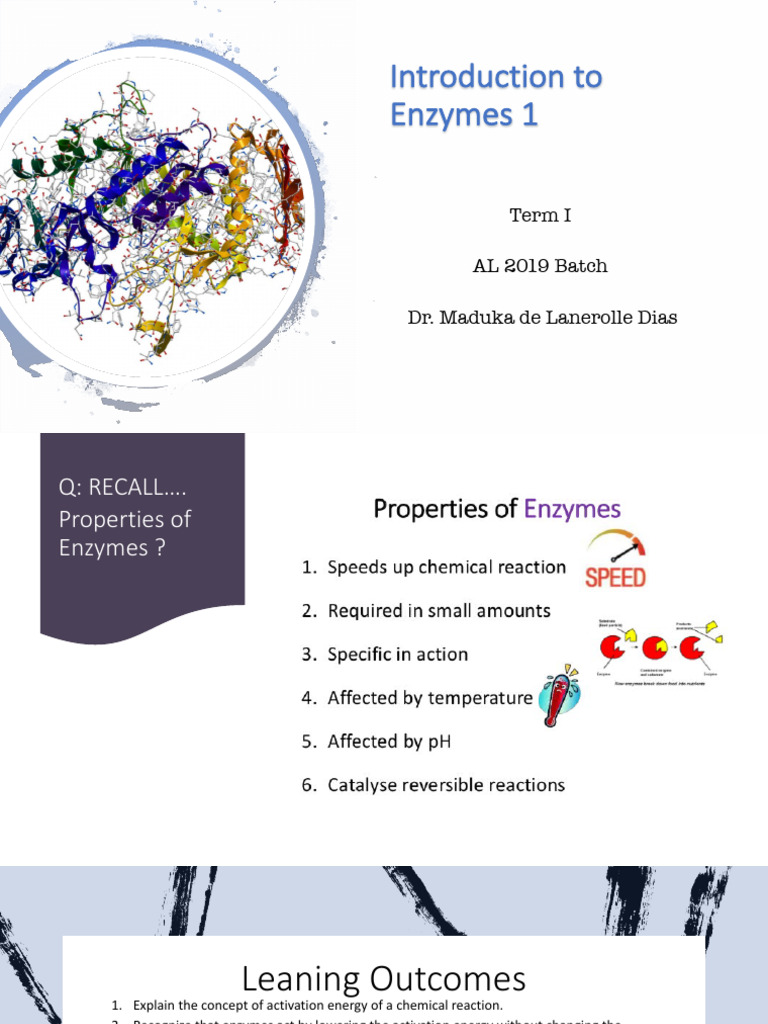Enzymes PDF Cofactor (Biochemistry) Enzyme