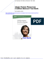 CDN Ed Strategic Human Resources Planning 5th Edition Belcourt Test Bank