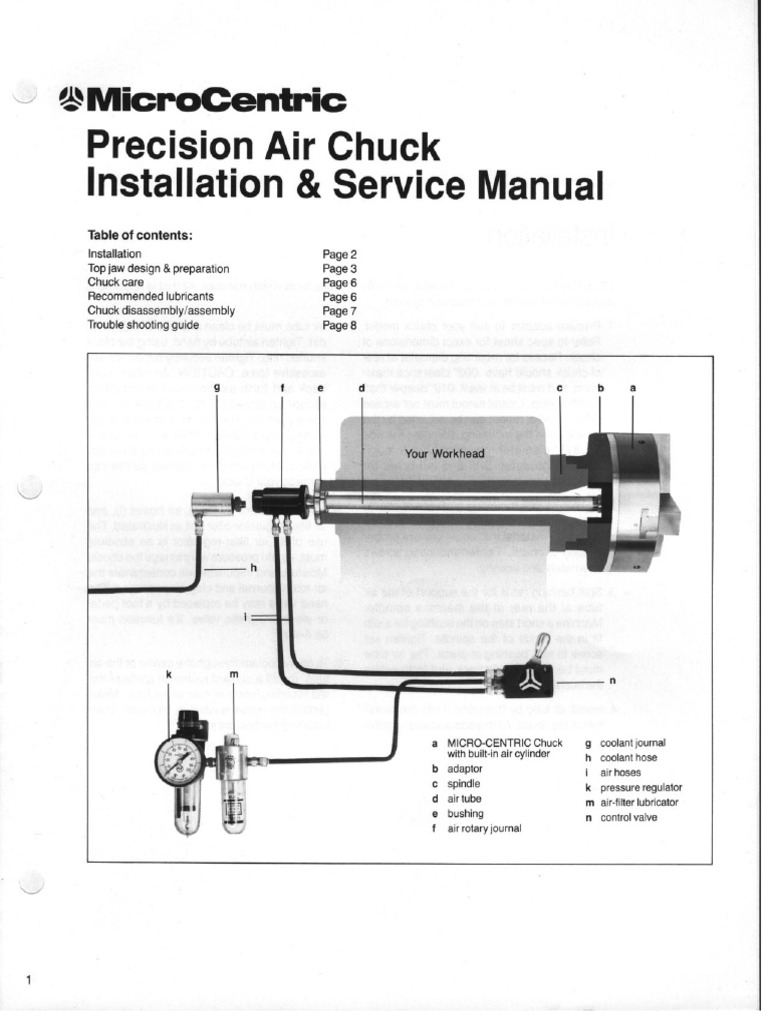 MicroCentric Air Chuck Manual 0195 PDF