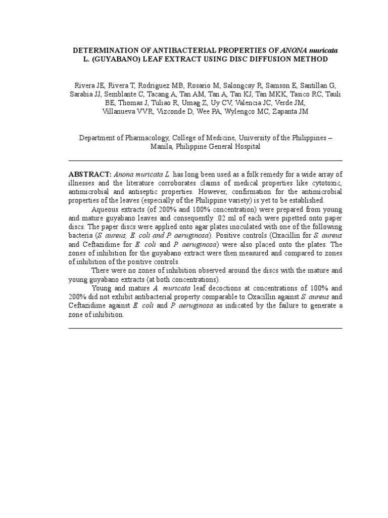 Review related literature guyabano