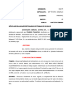 Contestación de Demanda Laboral