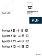 Deutz Fahr Agrotron K100 Tractor Parts Catalogue Manual