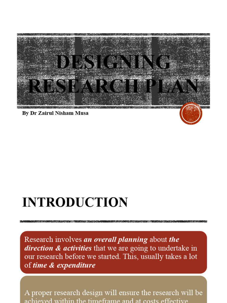 BRE Designing Research Plan 02 | PDF | Methodology | Science