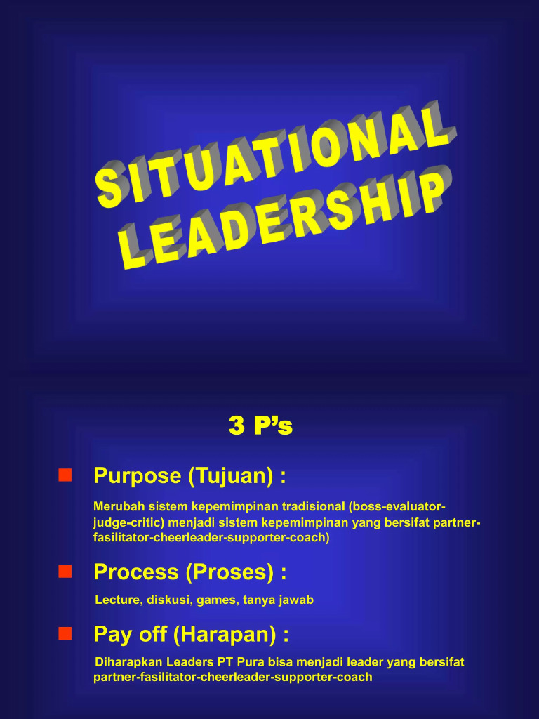 Situational Leadership | PDF