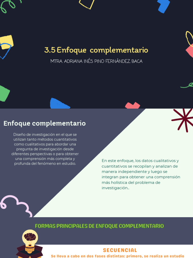 Enfoque Complementario en Investigación | PDF | Investigación ...